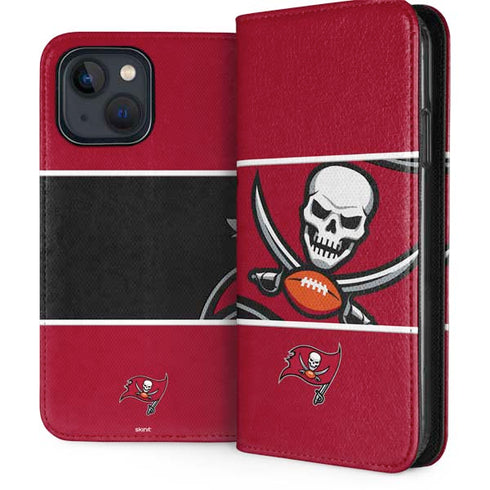 NFL Tampa Bay Buccaneers Zone Block iPhone 15 Plus Folio Case