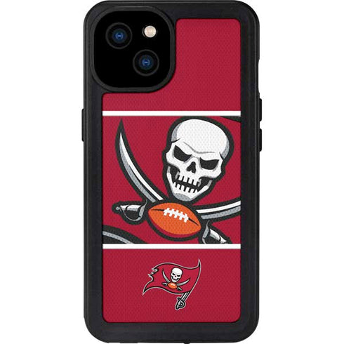 NFL Tampa Bay Buccaneers Zone Block iPhone 15 Plus Waterproof Case