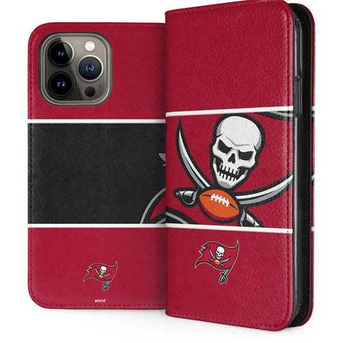 NFL Tampa Bay Buccaneers Zone Block iPhone 15 Pro Max Folio Case