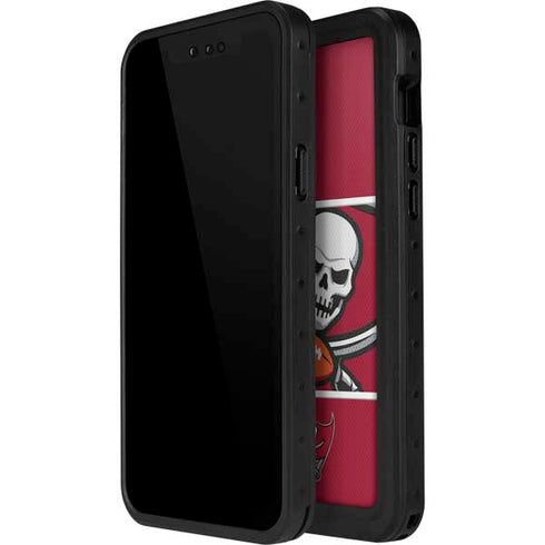 NFL Tampa Bay Buccaneers Zone Block iPhone 15 Waterproof Case