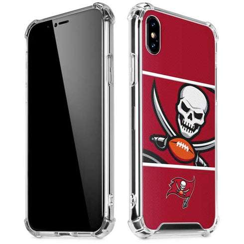 NFL Tampa Bay Buccaneers Zone Block iPhone XS Max Clear Case