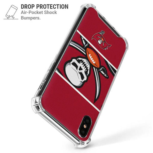 NFL Tampa Bay Buccaneers Zone Block iPhone XS Max Clear Case
