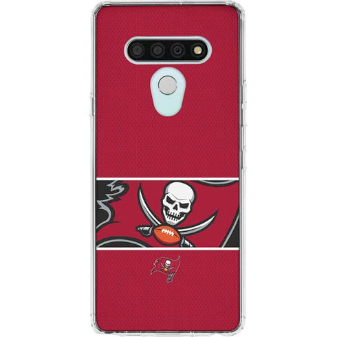 NFL Tampa Bay Buccaneers Zone Block LG Stylo 6 Clear Case