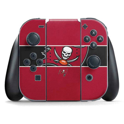 NFL Tampa Bay Buccaneers Zone Block Nintendo Switch (2017-2021) Joy-Con Controller Skin