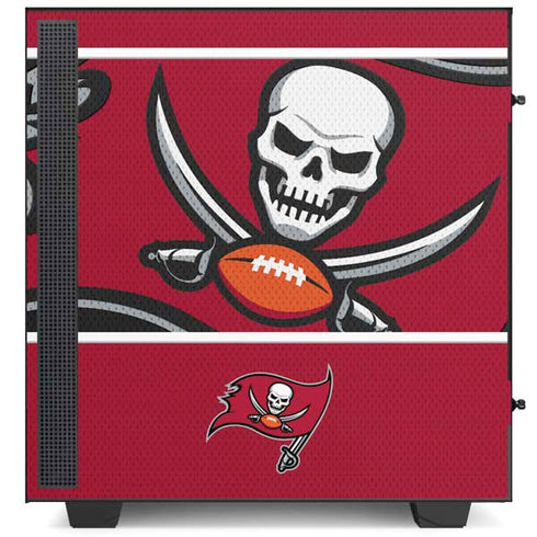 NFL Tampa Bay Buccaneers Zone Block NZXT H510 Compact ATX Mid-Tower Case Skin