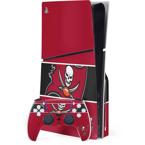 NFL Tampa Bay Buccaneers Zone Block PS5 Slim Disk Bundle Skin