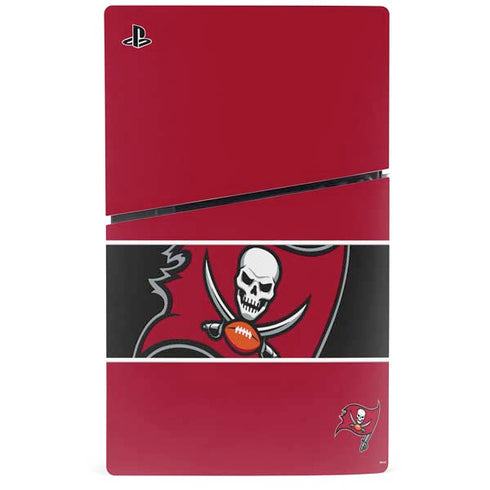 NFL Tampa Bay Buccaneers Zone Block PS5 Slim Digital Edition Console Skin