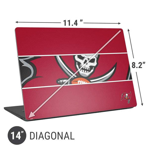 NFL Tampa Bay Buccaneers Zone Block Universal Laptop 14in (11.4 x 8.2in) Skin