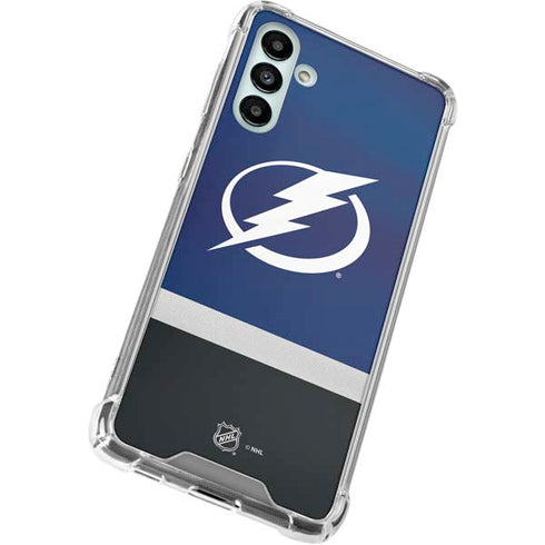 NHL Tampa Bay Lightning Alternate Jersey Galaxy A13 5G Clear Case