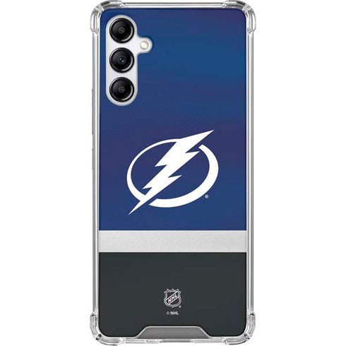 NHL Tampa Bay Lightning Alternate Jersey Galaxy A15 5G Clear Case