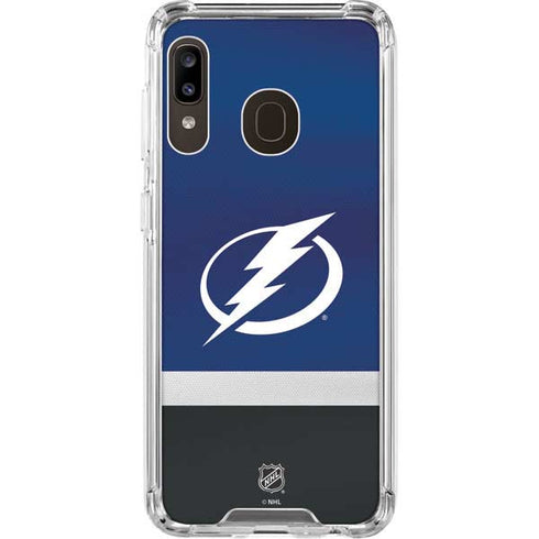 NHL Tampa Bay Lightning Alternate Jersey Galaxy A30 Clear Case