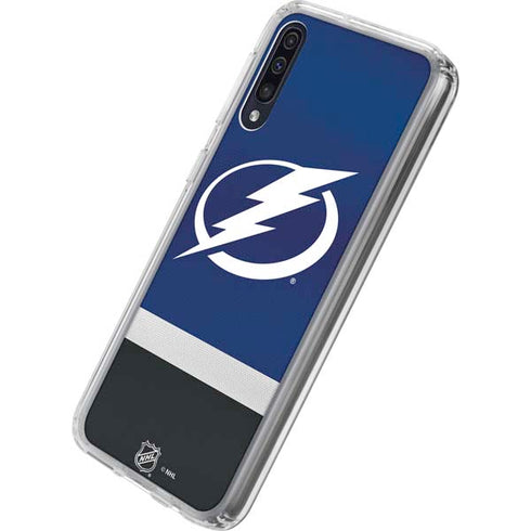 NHL Tampa Bay Lightning Alternate Jersey Galaxy A50 Clear Case