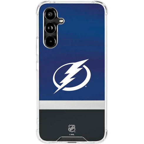 NHL Tampa Bay Lightning Alternate Jersey Galaxy A54 5G Clear Case