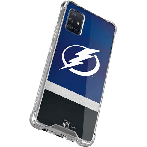 NHL Tampa Bay Lightning Alternate Jersey Galaxy A71 5G Clear Case