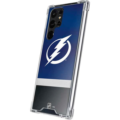 NHL Tampa Bay Lightning Alternate Jersey Galaxy S22 Ultra Clear Case