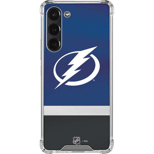NHL Tampa Bay Lightning Alternate Jersey Galaxy S23 Plus Clear Case