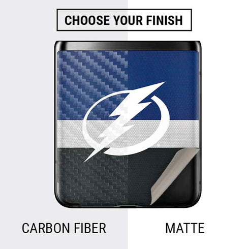 NHL Tampa Bay Lightning Alternate Jersey Galaxy Z Flip Skin