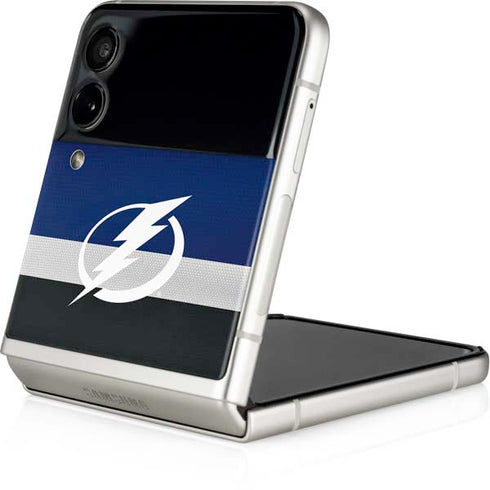 NHL Tampa Bay Lightning Alternate Jersey Galaxy Z Flip3 5G Skin
