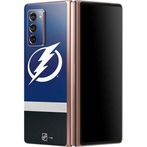 NHL Tampa Bay Lightning Alternate Jersey Galaxy Z Fold2 5G Skin