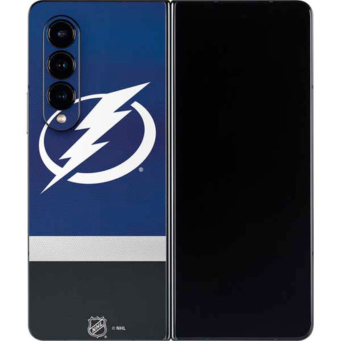 NHL Tampa Bay Lightning Alternate Jersey Galaxy Z Fold4 5G Skin