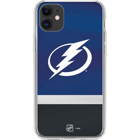 NHL Tampa Bay Lightning Alternate Jersey iPhone 11 Clear Case