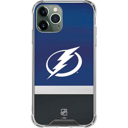 NHL Tampa Bay Lightning Alternate Jersey iPhone 11 Pro Max Clear Case