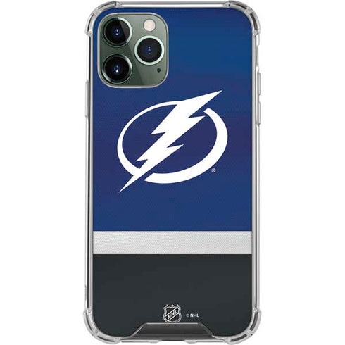 NHL Tampa Bay Lightning Alternate Jersey iPhone 12 Pro Clear Case