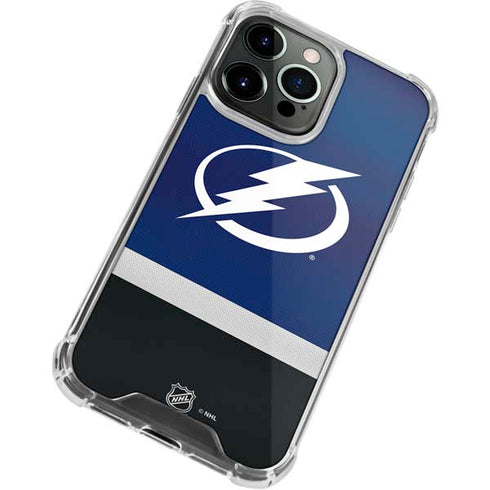 NHL Tampa Bay Lightning Alternate Jersey iPhone 13 Pro Clear Case