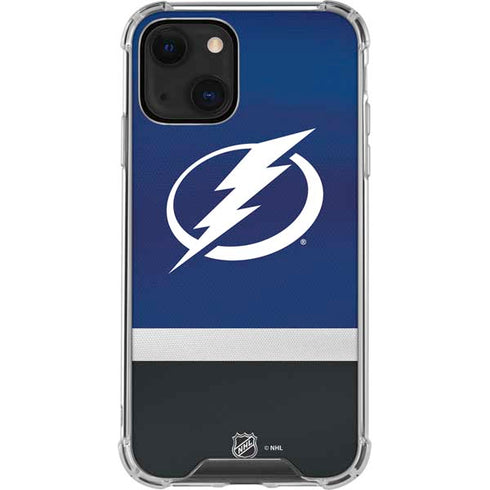 NHL Tampa Bay Lightning Alternate Jersey iPhone 14 Plus Clear Case