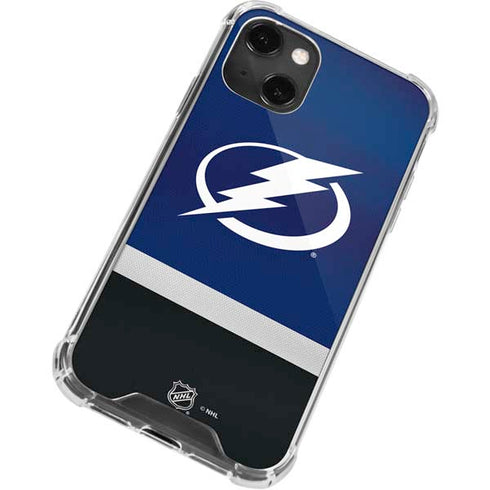 NHL Tampa Bay Lightning Alternate Jersey iPhone 14 Plus Clear Case