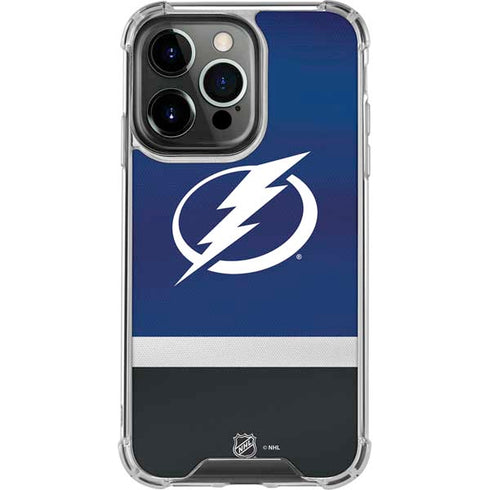 NHL Tampa Bay Lightning Alternate Jersey iPhone 14 Pro Clear Case