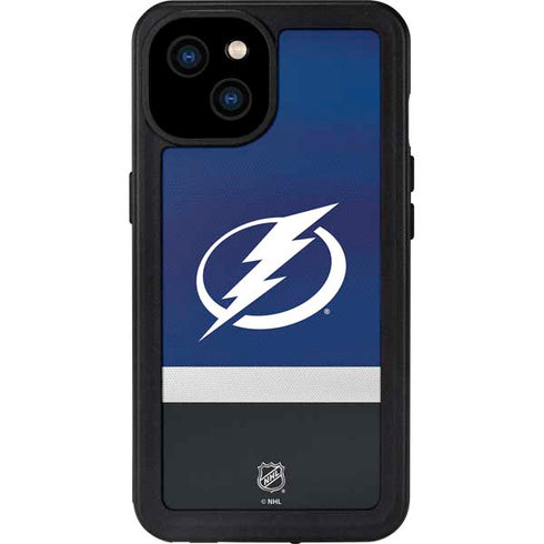 NHL Tampa Bay Lightning Alternate Jersey iPhone 15 Plus Waterproof Case