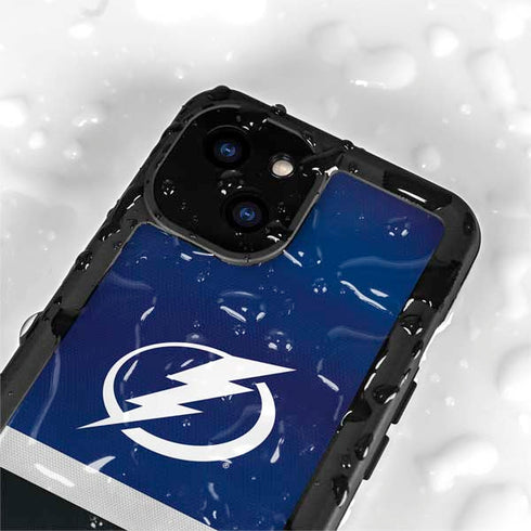 NHL Tampa Bay Lightning Alternate Jersey iPhone 15 Plus Waterproof Case