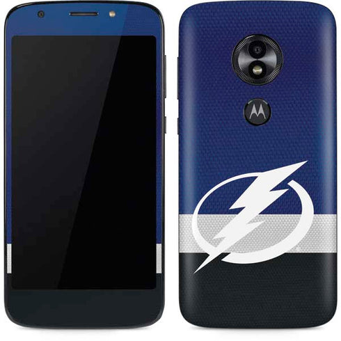 NHL Tampa Bay Lightning Alternate Jersey Moto E5 Play Skin