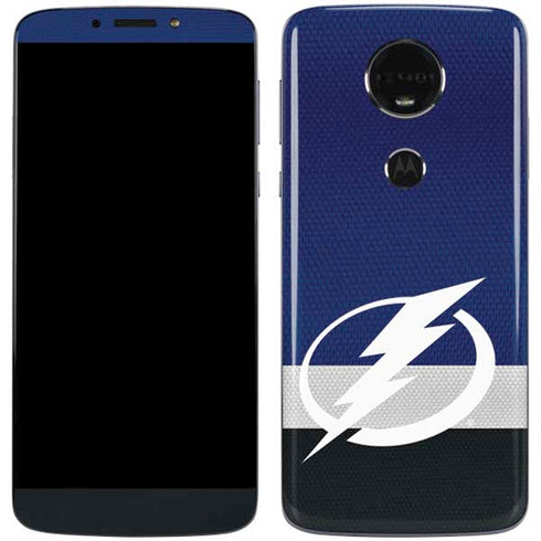 NHL Tampa Bay Lightning Alternate Jersey Moto E5 Plus Skin