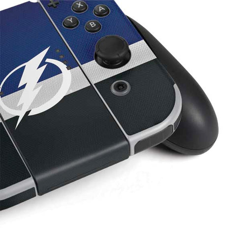 NHL Tampa Bay Lightning Alternate Jersey Nintendo Switch OLED (2021) Skin