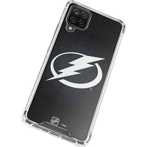 NHL Tampa Bay Lightning Black Background Galaxy A12 Clear Case
