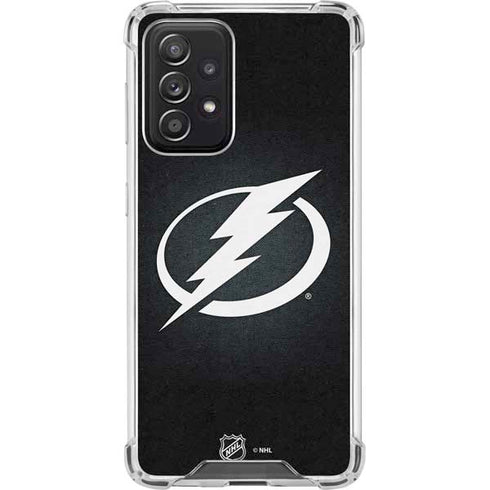 NHL Tampa Bay Lightning Black Background Galaxy A52 5G Clear Case