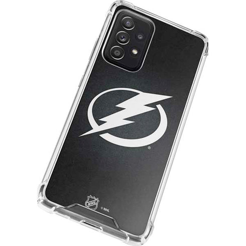 NHL Tampa Bay Lightning Black Background Galaxy A52 5G Clear Case