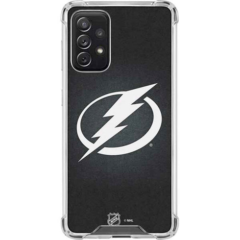 NHL Tampa Bay Lightning Black Background Galaxy A72 5G Clear Case