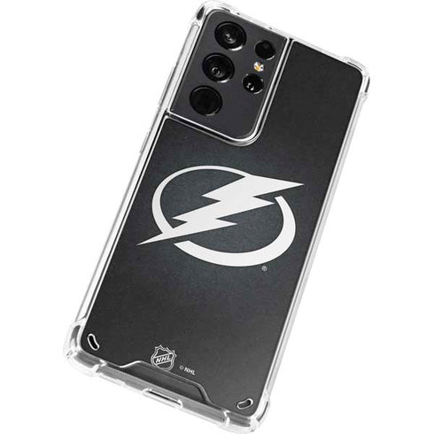 NHL Tampa Bay Lightning Black Background Galaxy S21 Ultra 5G Clear Case