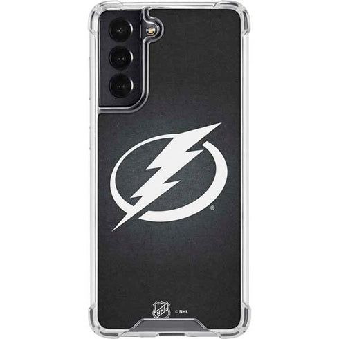 NHL Tampa Bay Lightning Black Background Galaxy S22 Clear Case