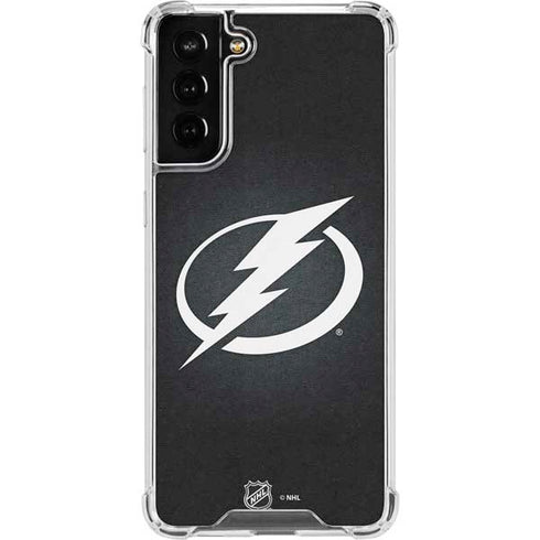 NHL Tampa Bay Lightning Black Background Galaxy S22 Plus Clear Case