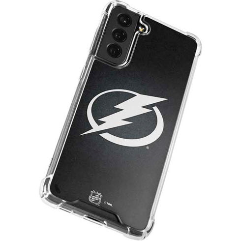 NHL Tampa Bay Lightning Black Background Galaxy S22 Plus Clear Case