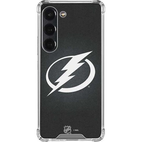 NHL Tampa Bay Lightning Black Background Galaxy S23 Clear Case