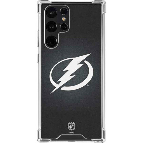 NHL Tampa Bay Lightning Black Background Galaxy S24 Ultra Clear Case