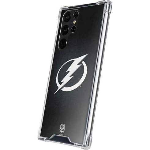 NHL Tampa Bay Lightning Black Background Galaxy S24 Ultra Clear Case
