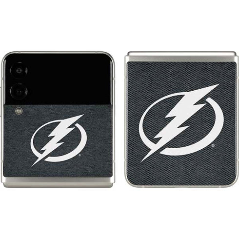 NHL Tampa Bay Lightning Black Background Galaxy Z Flip3 5G Skin