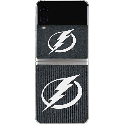 NHL Tampa Bay Lightning Black Background Galaxy Z Flip3 5G Skin
