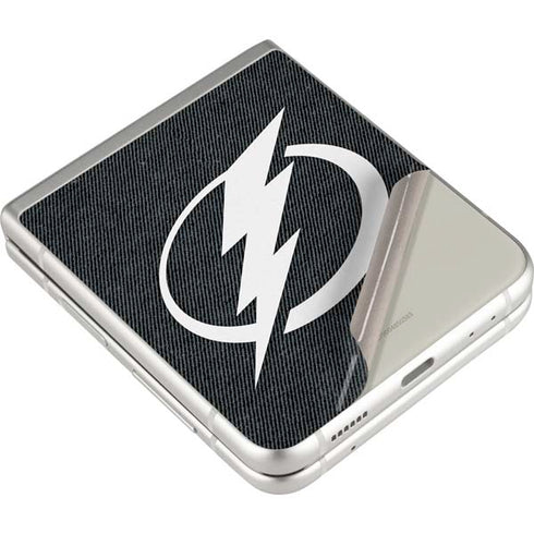 NHL Tampa Bay Lightning Black Background Galaxy Z Flip3 5G Skin